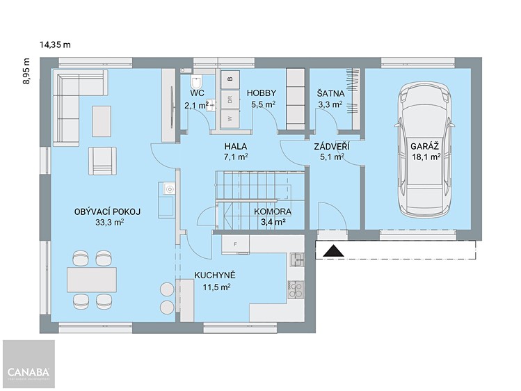 Prodej rodinného domu 181 m², pozemek 1 000 m² - foto 5
