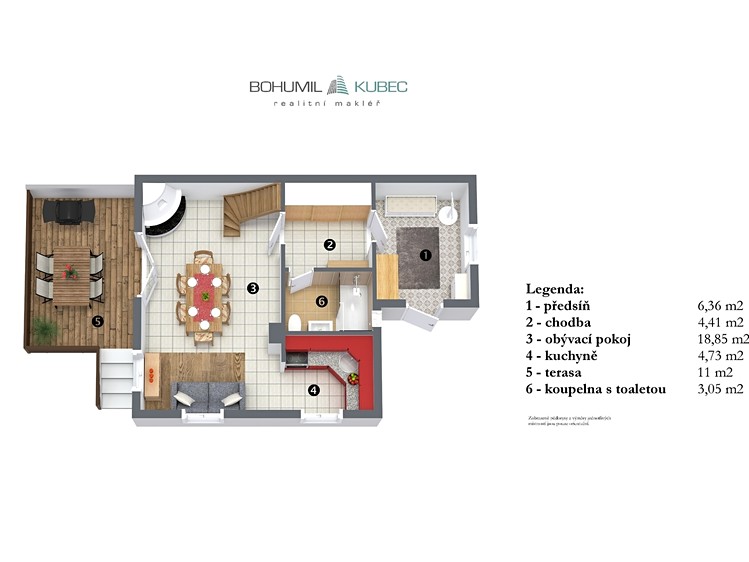 Pronájem chaty 76 m², pozemek 318 m² - foto 8