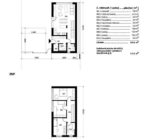 Pronájem rodinného domu 108 m², pozemek 393 m² - foto 3