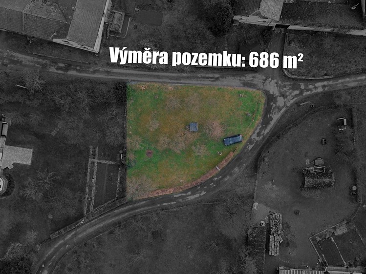 Prodej stavebního pozemku 686 m² - foto 3