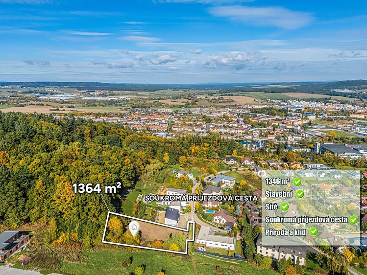 Prodej stavebního pozemku 1 364 m² - foto 1