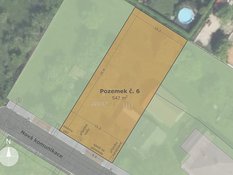 Prodej stavebního pozemku 547 m² - foto 2