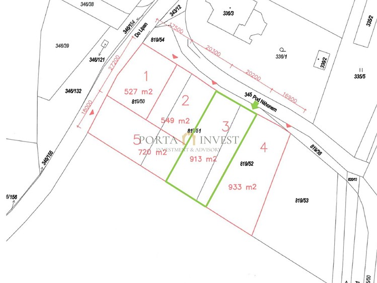 Prodej stavebního pozemku 913 m² - foto 7