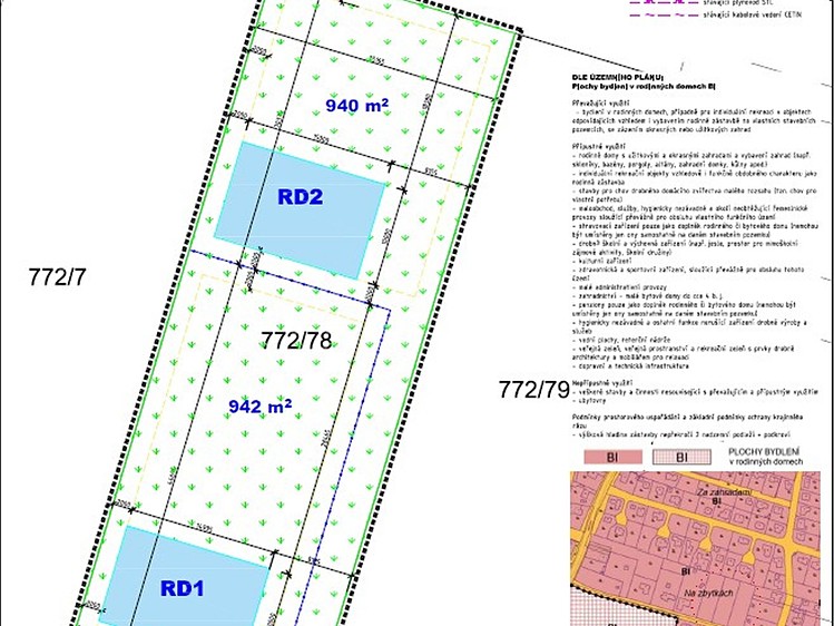 Prodej stavebního pozemku 940 m² - foto 2