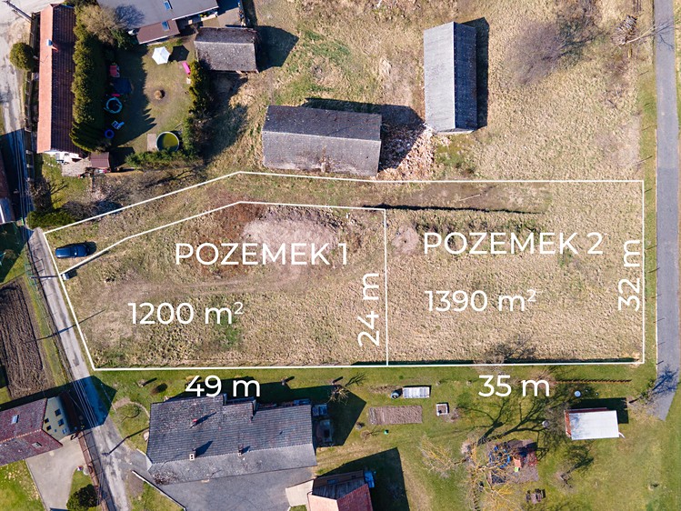 Prodej stavebního pozemku 1 200 m² - foto 6