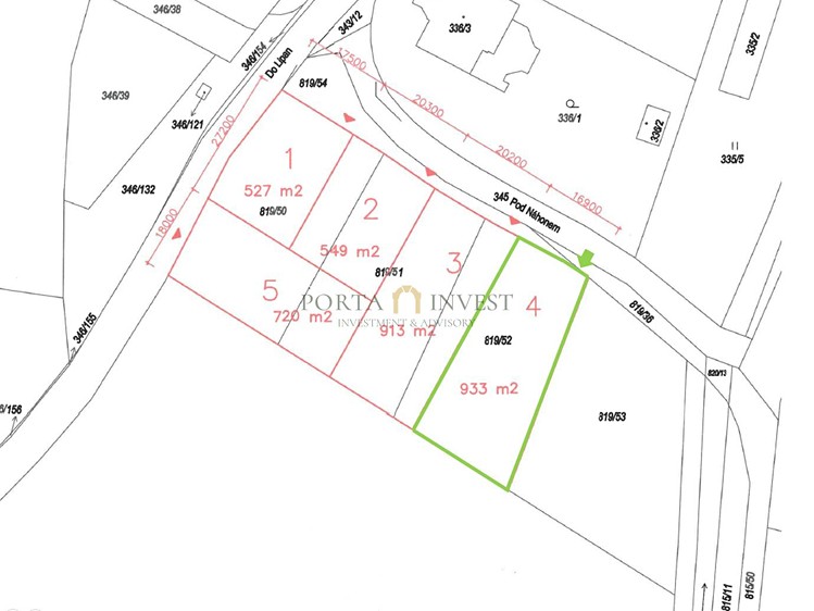 Prodej stavebního pozemku 933 m² - foto 7