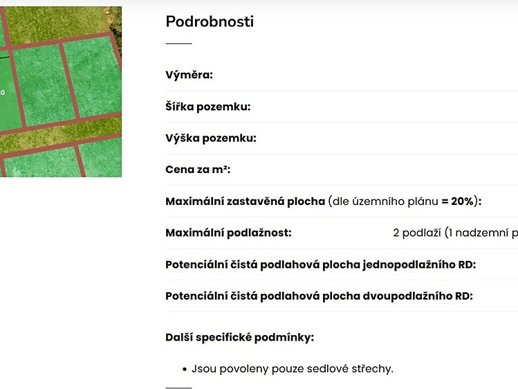 Prodej stavebního pozemku 967 m² - foto 3