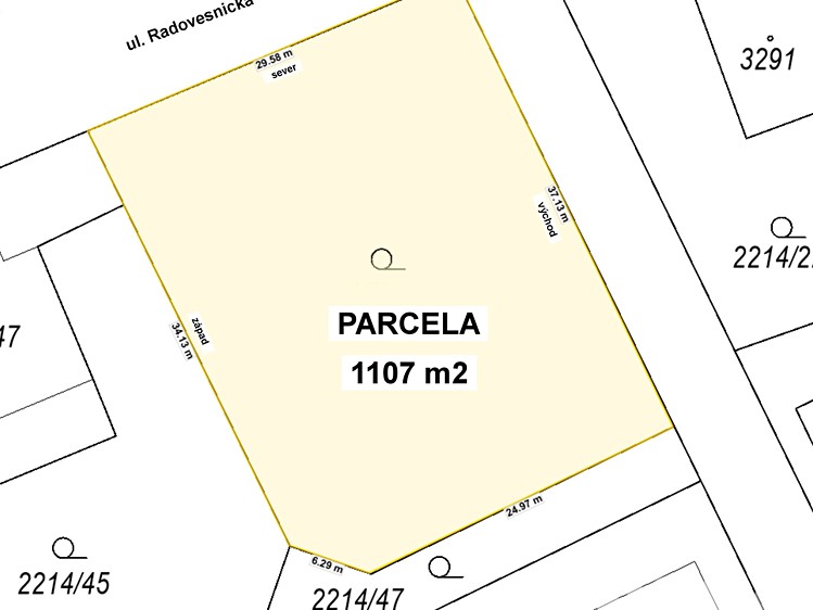 Prodej stavebního pozemku 1 107 m² - foto 3