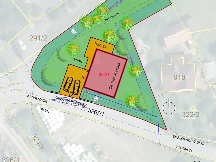 Prodej stavebního pozemku 1 188 m² - foto 2