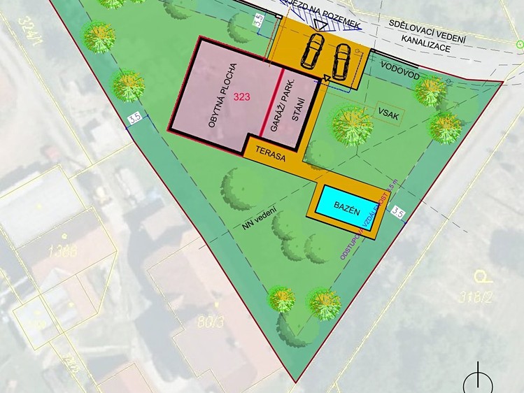 Prodej stavebního pozemku 1 676 m² - foto 2
