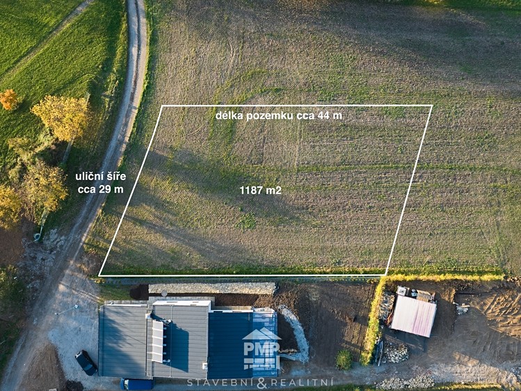 Prodej stavebního pozemku 1 187 m² - foto 2