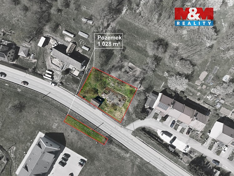 Prodej stavebního pozemku 1 028 m² - foto 2
