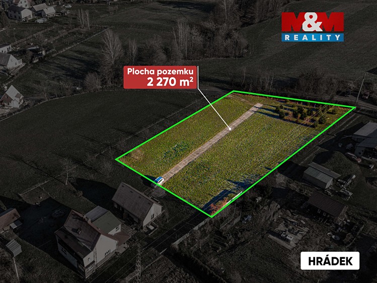 Prodej stavebního pozemku 2 270 m² - foto 3