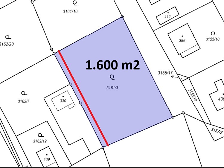 Prodej stavebního pozemku 1 600 m² - foto 3