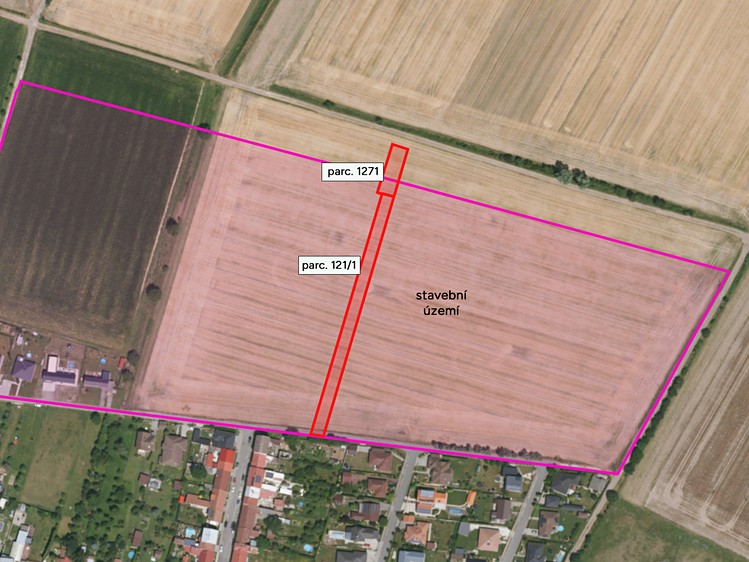 Prodej podílu 3/4 stavebního pozemku 1 521 m² - foto 1