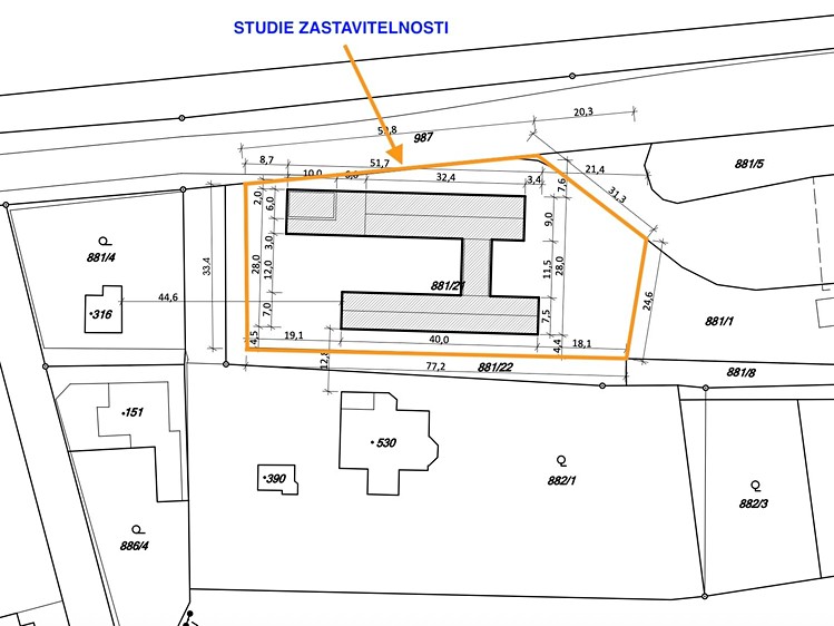 Prodej komerčního pozemku 2 864 m² - foto 2