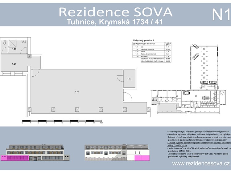 Prodej obchodního prostoru 85 m² - foto 3