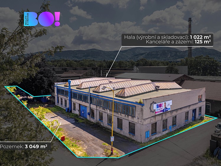 Prodej výrobní haly, prostoru 1 147 m² - foto 1