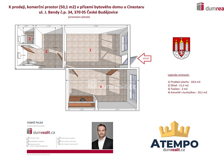 Prodej obchodního prostoru 50 m² - foto 3