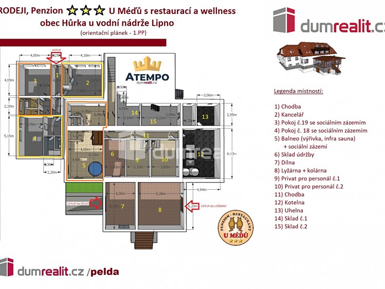 Prodej ubytovacího zařízení 1 320 m² - foto 3