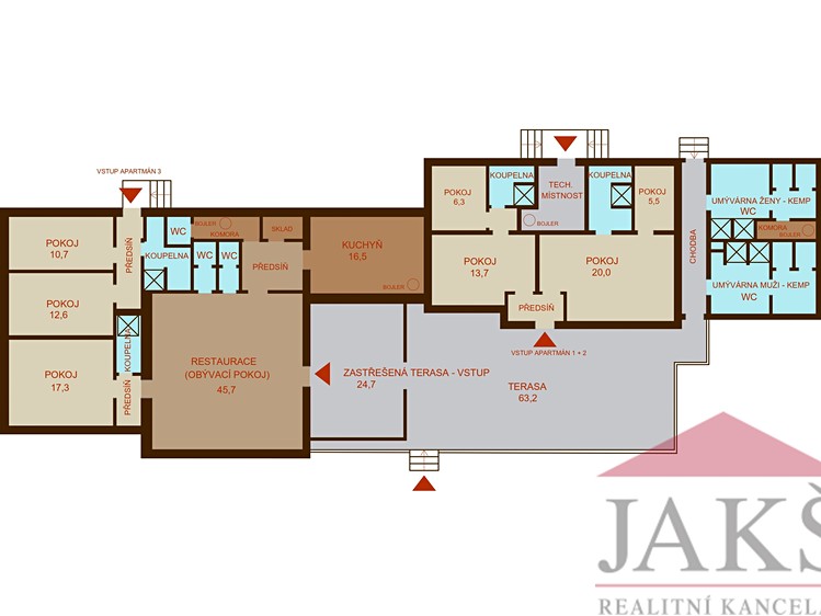 Prodej ubytovacího zařízení 234 m² - foto 2