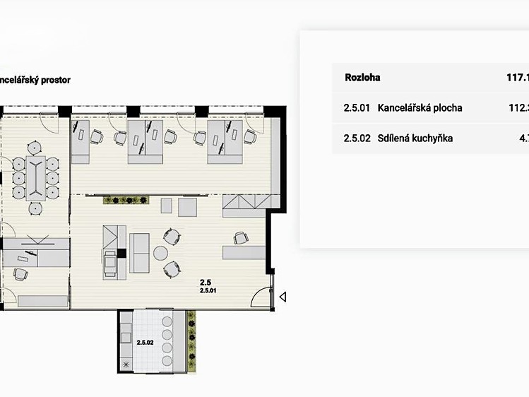 Prodej kanceláře 139 m² - foto 5