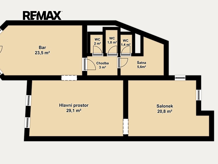Prodej obchodního prostoru 87 m² - foto 2