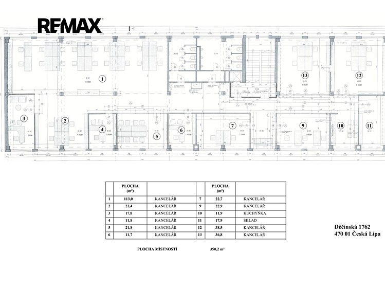 Pronájem kanceláře 350 m² - foto 4