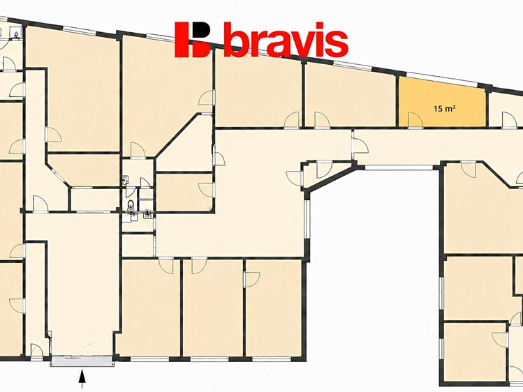 Pronájem kanceláře 15 m² - foto 3