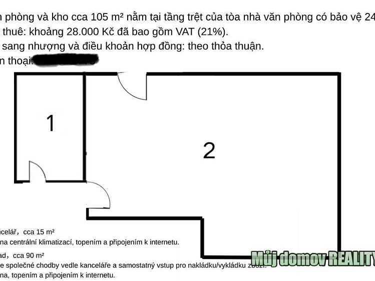 Pronájem skladového prostoru 105 m² - foto 4
