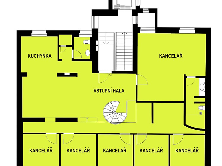 Pronájem kanceláře 214 m² - foto 4