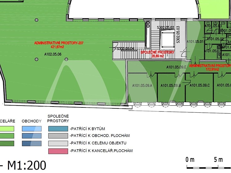 Pronájem kanceláře 179 m² - foto 4