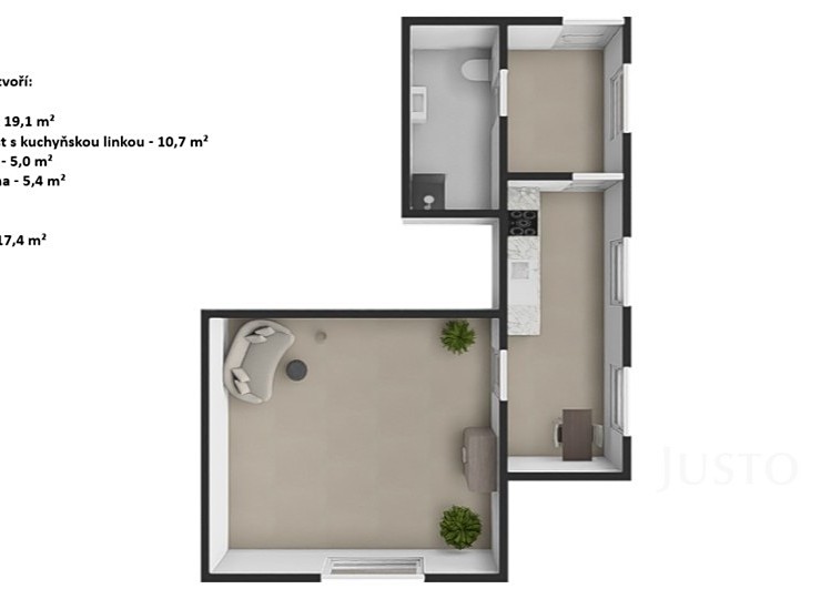 Pronájem kanceláře 33 m² - foto 4