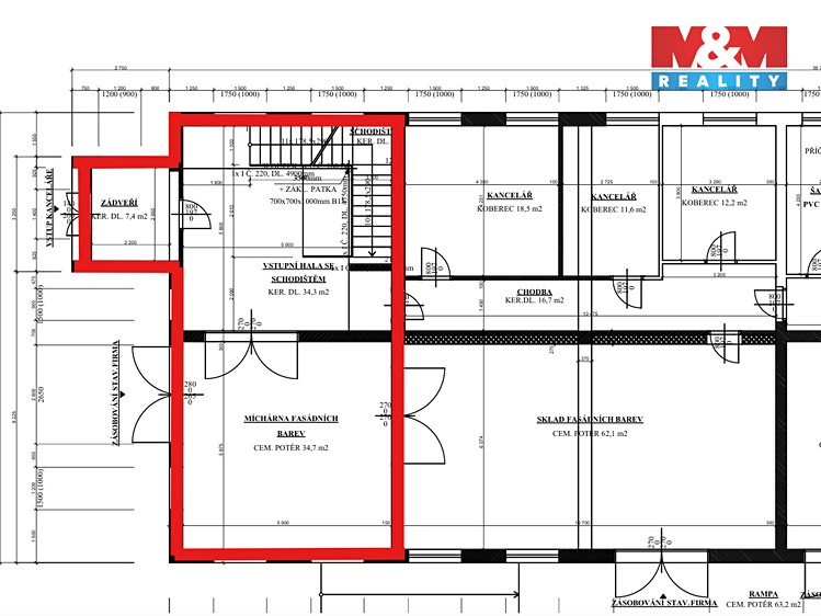 Pronájem skladového prostoru 196 m² - foto 4