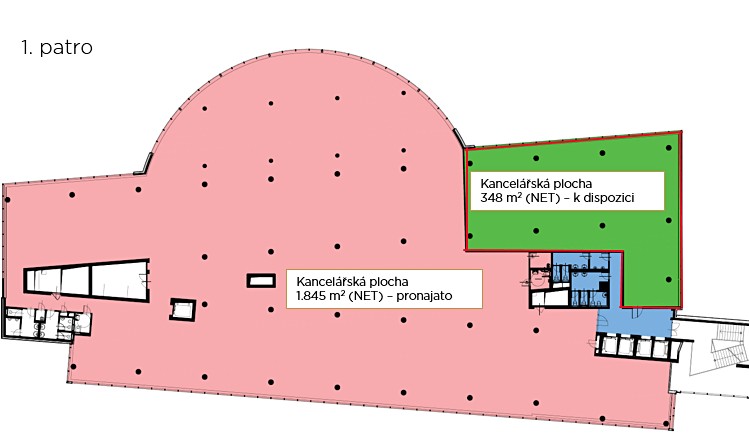Pronájem kanceláře 348 m² - foto 8