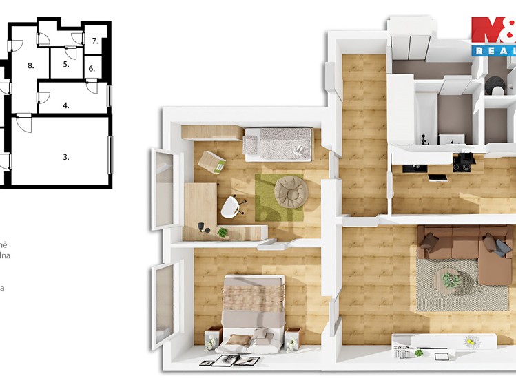 Prodej bytu 3+1 79 m² - foto 2
