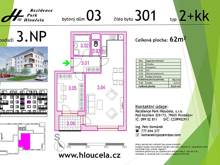 Prodej bytu 2+kk 58 m² (Jednopodlažní) - foto 4