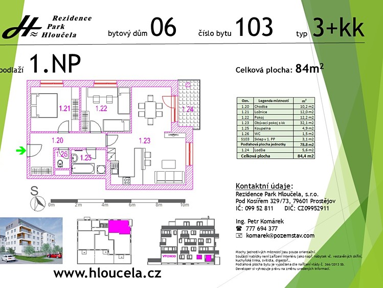 Prodej bytu 3+kk 79 m² (Jednopodlažní) - foto 4