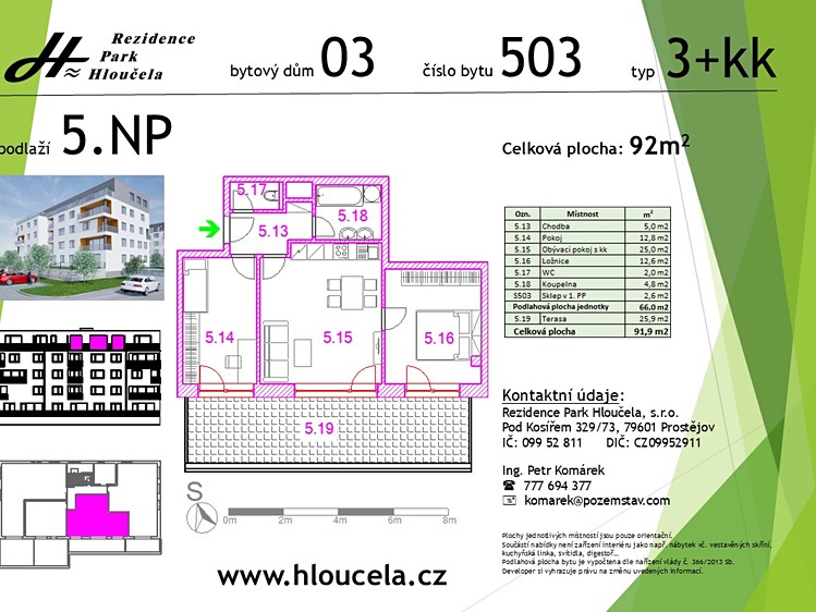 Prodej bytu 3+kk 66 m² (Jednopodlažní) - foto 4