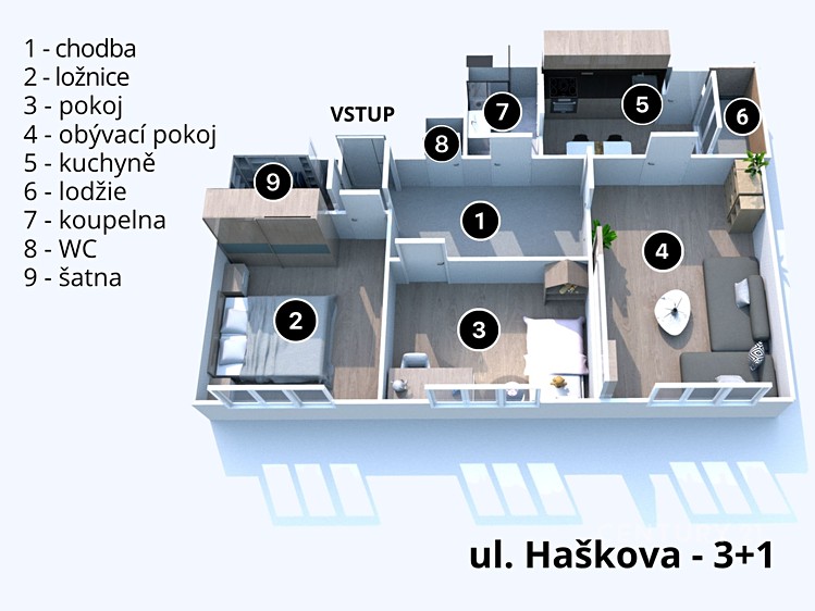 Prodej bytu 3+1 70 m² - foto 5