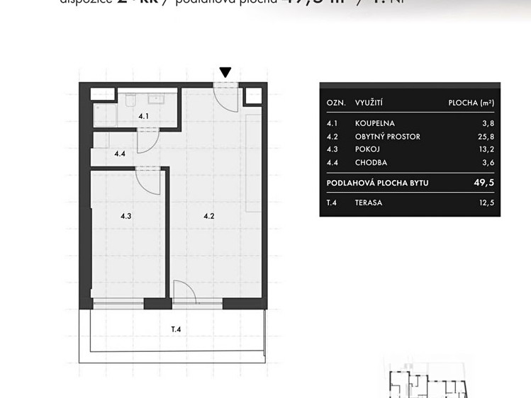 Prodej bytu 2+kk 49 m² - foto 5