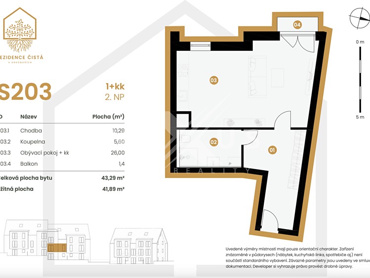Prodej bytu 1+kk 42 m² (Jednopodlažní) - foto 6
