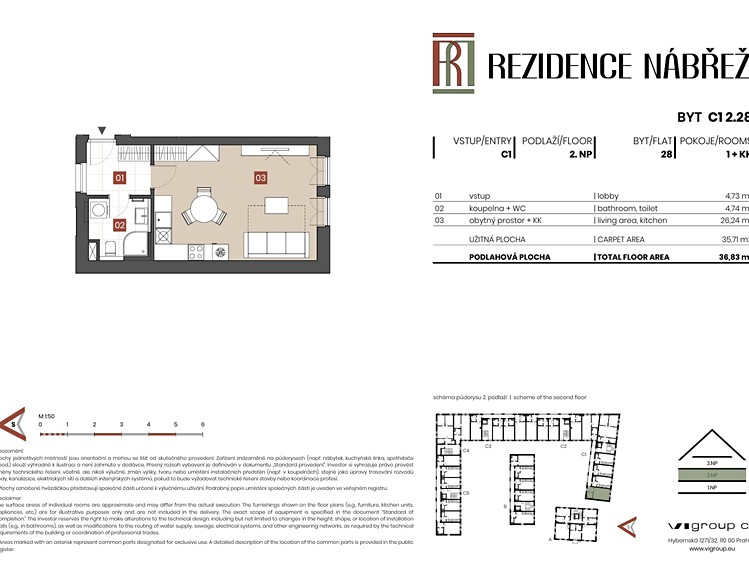 Prodej bytu 1+kk 36 m² (Jednopodlažní) - foto 2