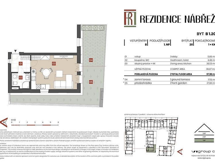 Prodej bytu 1+kk 37 m² (Jednopodlažní) - foto 2