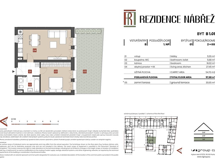 Prodej bytu 2+kk 55 m² (Jednopodlažní) - foto 2