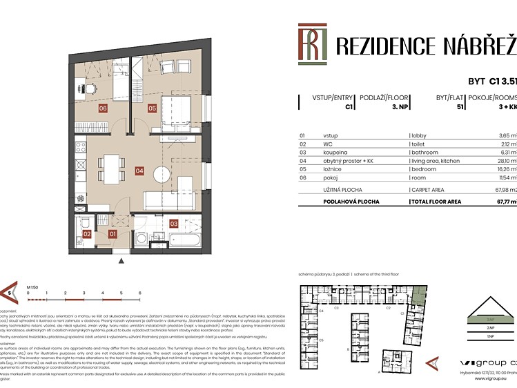 Prodej bytu 3+kk 68 m² (Jednopodlažní) - foto 2