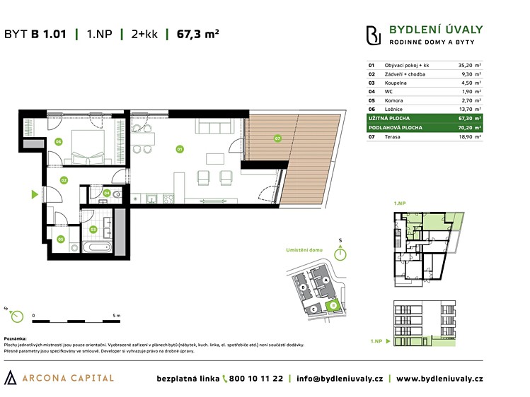Prodej bytu 2+kk 70 m² - foto 2