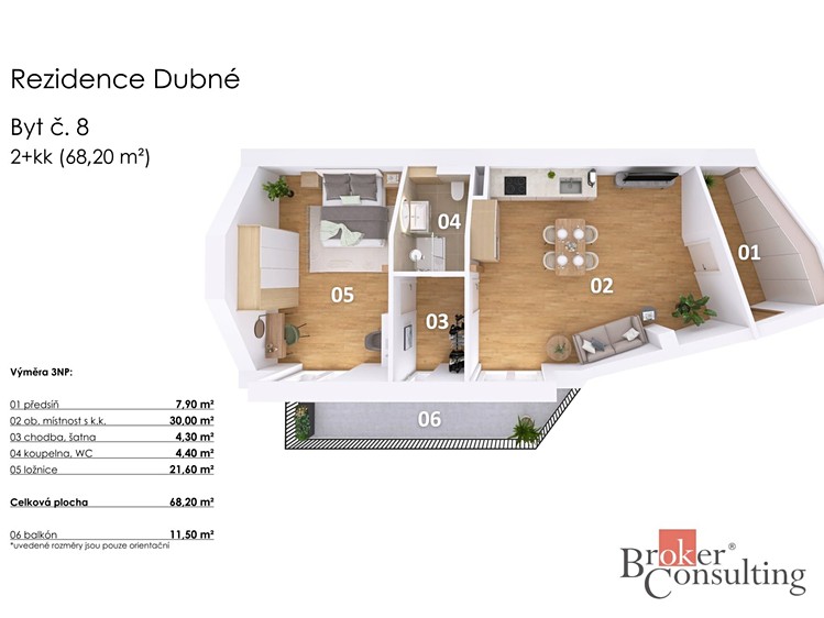 Prodej bytu 2+kk 68 m² - foto 5