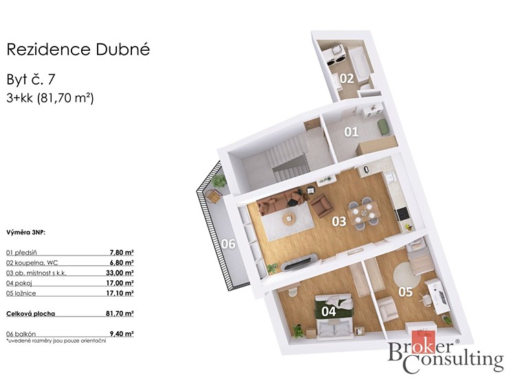 Prodej bytu 3+kk 82 m² - foto 4