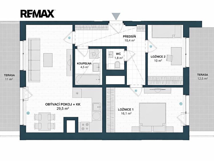 Prodej bytu 3+kk 78 m² (Jednopodlažní) - foto 2